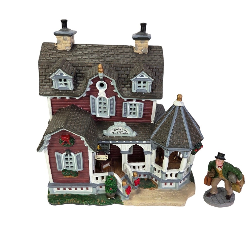 Lemax Morning Glory Bed and Breakfast Xmas Village Lit House Club Members Boxed